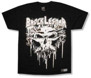 Adult WWE Wrestling "Brock Lesnar" Dripping Skull Black T Shirt (X Large) at  Mens Clothing store Fashion T Shirts