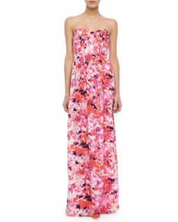 Womens Printed Strapless Maxi Dress   Parker   Pink ptrn (XS)