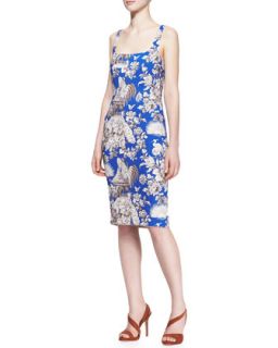 Womens Cady Toile Sleeveless Fitted Dress   No.21   Royal blue (40/4)