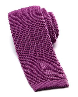 Mens Knit Silk Tie, Light Purple   Charvet   Light purple