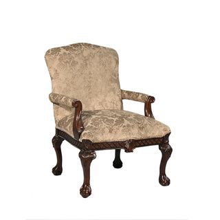 Diego Traditional Beige Floral Occasional Chair