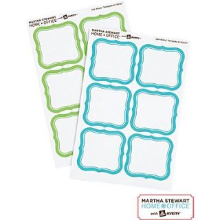 Martha Stewart Home Office™ with Avery™ Removable Labels, Flourish, 1 5/8 x 1 3/4, 36/Pack