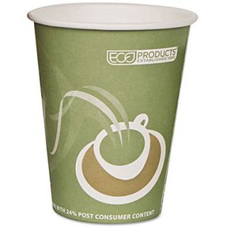 Eco Products Evolution World™ 24% PCF Hot Drink Cup, 12 oz., Sea Green, 50/Pack