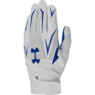 UNDER ARMOUR Youth F4 Football Receiver Gloves   Size L, White/black