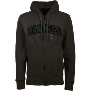 Antigua San Diego Padres Mens Signature Full Zip Hooded Sweatshirt   Size