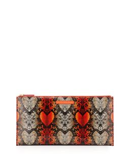 Snake Heart Annabelle Clutch Bag, Infrared Multi   Marc By Marc Jacobs