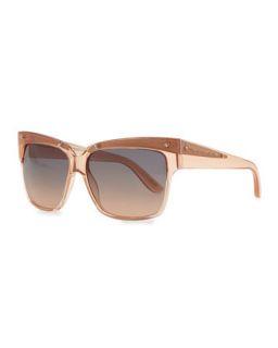 Transparent Plastic Square Sunglasses, Pink   Marc by Marc Jacobs   Pink