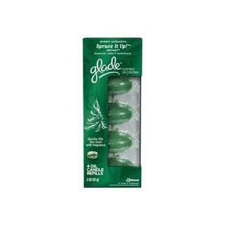 (4) Glade Winter Collection "Spruce It Up" Scented Oil Candle Refills 1/pack Health & Personal Care