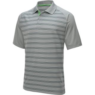TOMMY ARMOUR Mens Stripe/Solid S14 Short Sleeve Golf Polo   Size Small, Grey