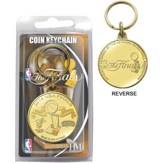 The Highland Mint 2014 NBA Finals Bronze Coin Keychain Heat vs Spurs