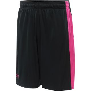 UNDER ARMOUR Mens Micro Printed 10 Training Shorts   Size L, Black/tropic