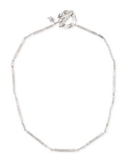 Serenity Silver Twig & Diamond Necklace   COOMI   Silver
