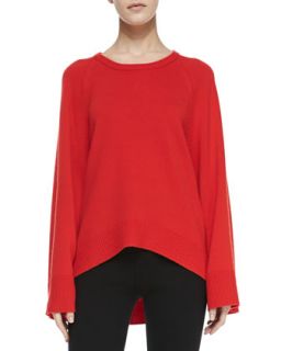 Womens Arch Hem Cashmere Tunic, Coral   Michael Kors   Coral (SMALL)