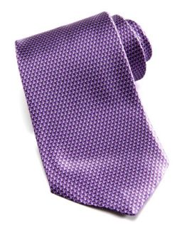 Mens Basketweave Tie, Purple   Ermenegildo Zegna   Purple