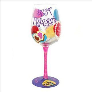 Top Shelf Best Friends Wine Glass Kitchen & Dining