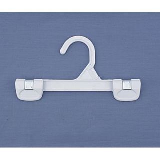 Plastic Snap Grip Hook Skirt/Slack Hanger, White, 8