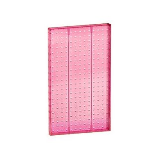 22(H) x 13 1/2(W) Pegboard 1 Sided Wall Panel, Translucent Pink