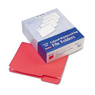Pendaflex Letter Recycled 1/3 Cut Top File Folder w/ 3/4 Expansion, Red, 100/Pack