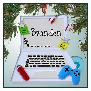 Personalized Christmas Ornaments   Teenage Computer   Personalized with Perfect Handwriting   Decorative Hanging Ornaments