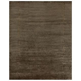 Feizy Radiance Wool and Art Silk Pile Transitional Rug, 86 x 116, Slate