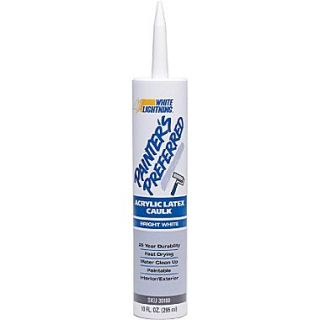 White Lightning Painters Preferred™ White Mildew Corrosive Resistant Caulk, 10 oz. Cartridge