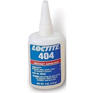 Loctite 404™ Quick Set™ Clear Liquid Instant General Purpose Industrial Adhesive, 4 oz Bottle