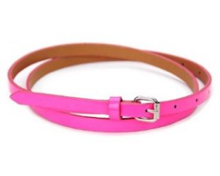 Love The Belt Women's Classic Skinny Belt 30   36" Pink Apparel Belts