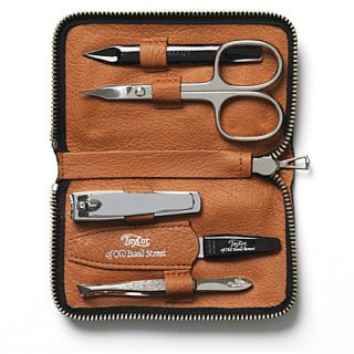 TAYLOR OF OLD BOND STREET   Manicure set in leather case