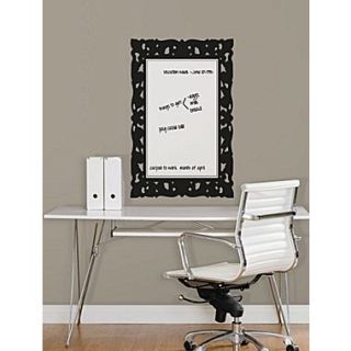 RoomMates Ornate Frames Dry Erase Peel and Stick Giant Wall Decal, Black