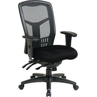 Office Star Proline II ProGrid High back Managers Chair, Black Fabric Seat