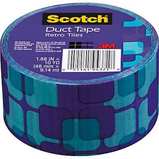 Scotch Brand Duct Tape, Retro Tiles, 1.88 x 10 Yards
