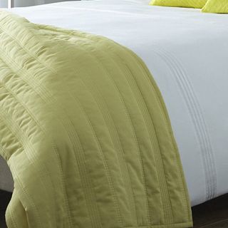J by Jasper Conran Yellow chevron quilted throw