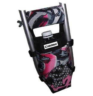 Crutcheze Pink Graffiti Tattoo Crutch Bag, Pouch, Pocket, Tote Washable Designer Fashion Orthopedic Products Accessories Health & Personal Care