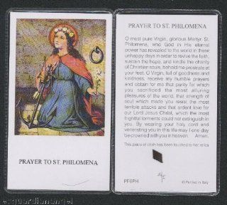 Saint Philomena Relic Holy Card from Italy Known as Miracleworker  Collectible Figurines  