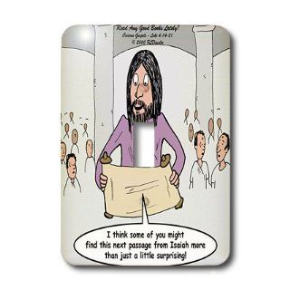 lsp_44474_1 Rich Diesslins Funny Cartoon Gospel Cartoons   Luke 4 14 21   Read Any Good Books Lately with Jesus in the Synagoge   Light Switch Covers   single toggle switch   Single Switch Plates  
