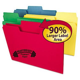 Smead Letter Recycled 1/3 Cut Oversized Tab File Folder w/ 3/4 Expansion, Assorted, 50/Pack