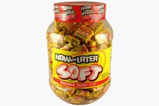 Now and Later Jar Soft Banana & Other Flavors  Taffy Candy  Grocery & Gourmet Food