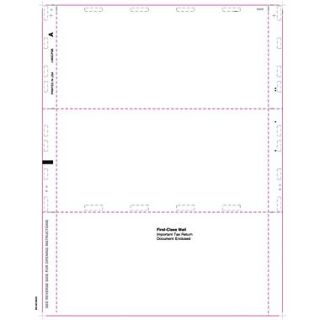 TOPS 1099MISC Tax Form, 1 Part, Cut Sheet Blank w/Backer, White, 8 1/2 x 11, 500 Sheets/Pack