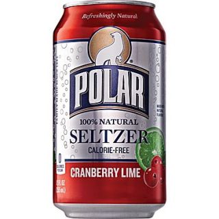 Polar Cranberry Lime Seltzer, 12 oz. Cans, 24/Pack