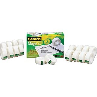 Scotch Magic™ Tape 810, 3/4 x 27 yds, 1 Core, 18/Pack