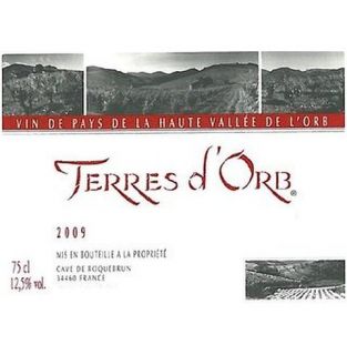 Cave de Roquebrun Terres d'Orb Vin de Pays de la Haute Vallee de l'Orb 2009 Wine