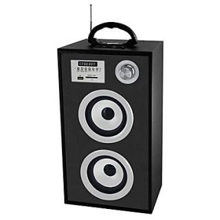 Supersonic SC 1300K Portable Rechargeable Speaker With Karaoke & FM Radio, Silver
