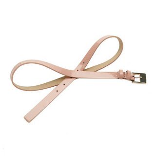 The Collection Light pink enamel buckled belt
