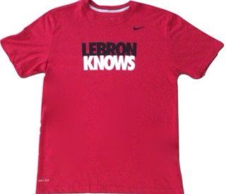 Nike LeBron James LEBRON KNOWS Dri Fit Cotton T Shirt  Sports Fan T Shirts  Sports & Outdoors