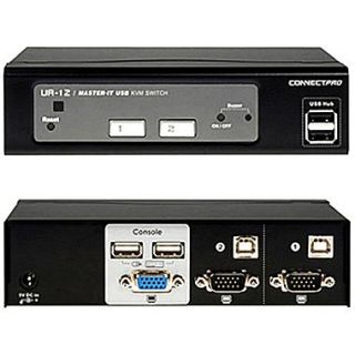ConnectPro™ UR 12 KIT Master IT USB KVM Switch, 2 Ports