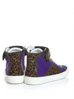 Contrast panel high top trainers  Pierre Hardy  I