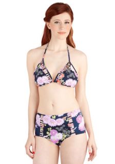 Fun Floral, All for Fun Swimsuit Top  Mod Retro Vintage Bathing Suits