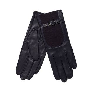 J by Jasper Conran Designer navy leather driving gloves