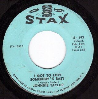 I Got To Love Somebody's Baby/Just the One I've Been Looking For (VG 45 rpm) Music