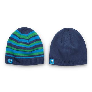 bluezoo Babies pack of two blue beanie hats
